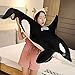 pangcangshu Nice Simulation Killer Whale Plush Toys Stuffed Orcinus Orca Fish Doll Shark Cartoon Soft Sleep Pillow Kids Girls Baby Easter, Thanksgiving, Christmas, New Year's Gifts(19 inch)