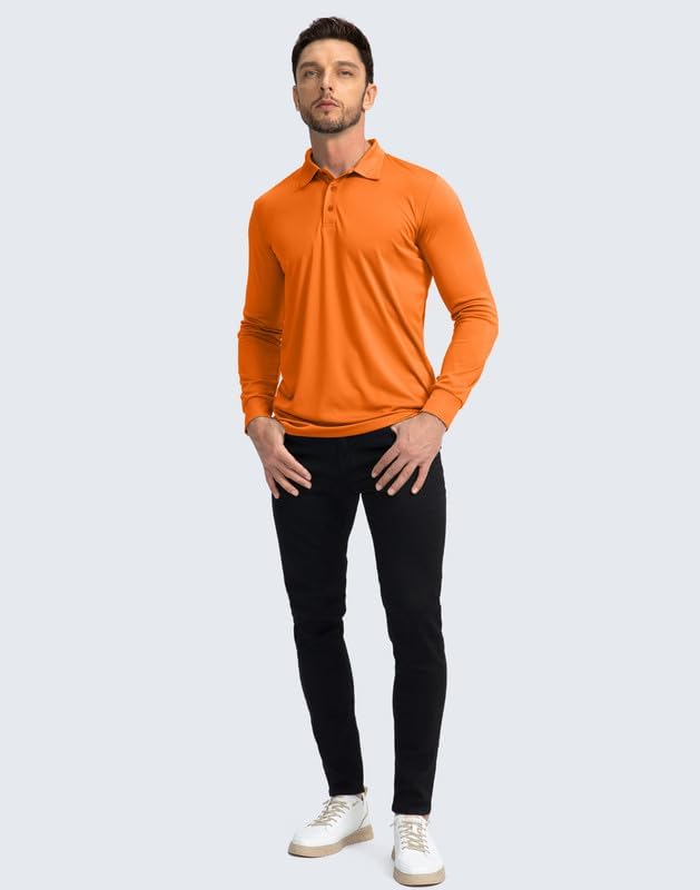 Men's Polo Shirt Long Sleeve Golf Shirts Lightweight UPF 50+ Sun Protection Cool Shirts for Men Work Fishing Outdoor - Image 6