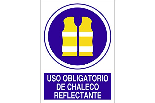 Cofan - Plimpo Señal Adhesiva 148X105Mm Uso Obligatorio De Chaleco Reflectante En Oferta Cofan O62Ad148105 Señal Adhesivo, 148 X 105 Mm