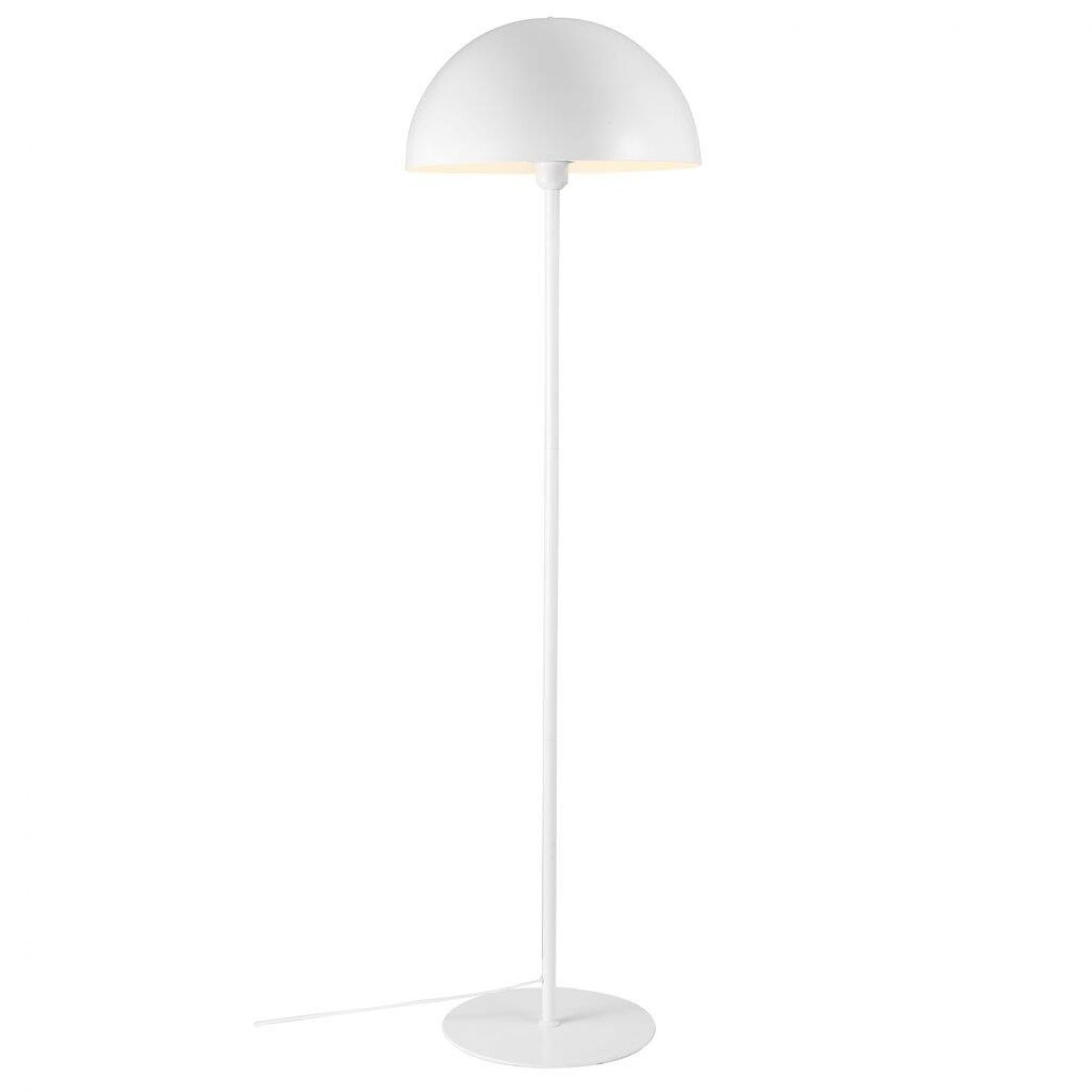 Nordlux Ellen Indoor Floor Lamp/Floor Light White Metal, E27 40W with On/Off Switch-Bedroom, Living Room, Kitchen, Office, Bedside or Study. IP20, Class 2 (Double Insulated)