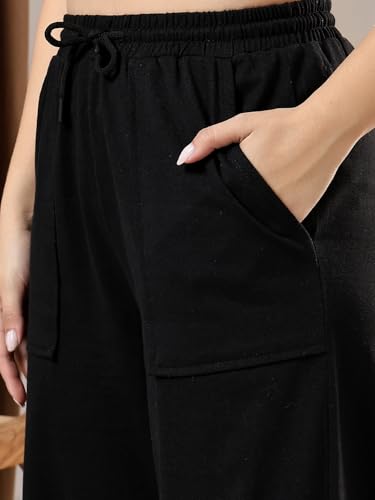 Image of KOTTY Women's Stretch Fit Mid Rise Comfortable Stylish and Fashion Stretchable and Versatile Trackpants