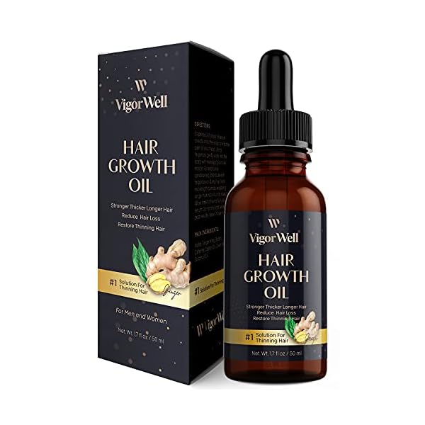 VigorWell Hair Growth Serum Ginger Hair Growth Oil Ginger Prevent Hair Loss and Natural Serum for Thicker, Stronger…