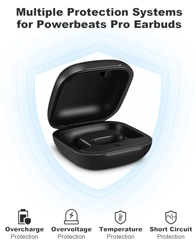 Image of Charging Case Replacement for Powerbeats Pro: Beats Earbuds Charger Case with Bluetooth Pairing Sync Button, 700mAh Battery, Earbuds Not Included