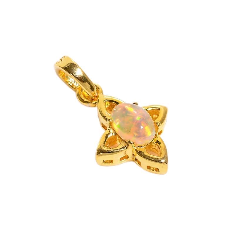 Pendentif opale éthiopienne ovale pour sublimer vos tenues du quotidien