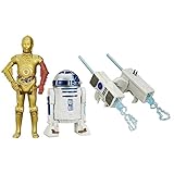 Kommt mit Zubehör Star Wars B3957 Das Erwachen der Macht Snow Mission R2-D2 und C-3PO Figur – 9,5 cm, 2 Stück