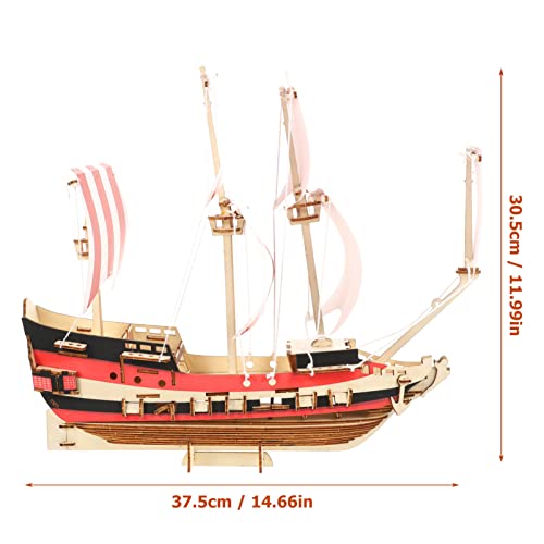 Ibasenice 1 Set di Puzzle 3D in Barca a Vela in