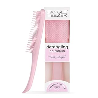 Tangle Teezer Ultimate Detangler Hairbrush - For Wet & Dry Hair - Detangling Brush for All Hair Types - Two-Tiered Teeth Reduce Breakage & Eliminate Knots - Millennial Pink