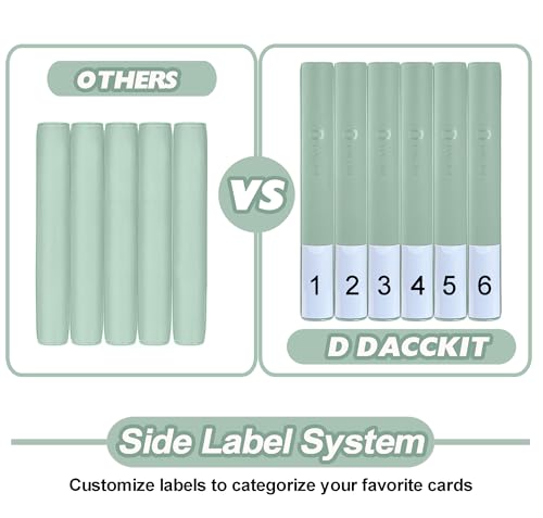 Image of Premium Card Binder 16 Pocket - Fits 1600 Cards，4X4 Ringless Card Album with Sleeves for Trading Cards & Sports Cards（Model C，Asakusa Green）