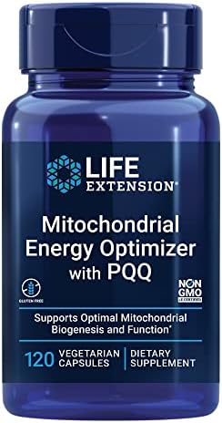 Life Extension Mitochondrial Energy Optimizer with PQQ – For Heart & Brain Health, Energy Management and Anti-Aging - Gluten-Free, Non-GMO, Vegetarian – 120 Capsules