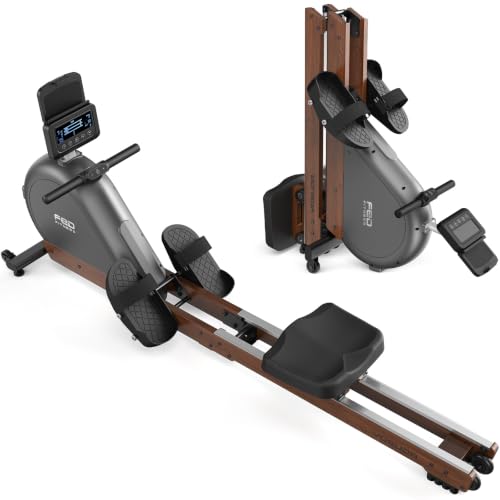 YOSUDA Foldable Magnetic Wooden Rowing Machine