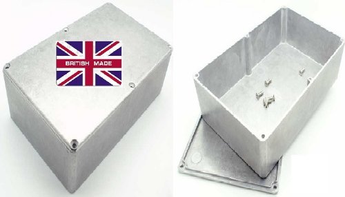 ALUMINIUM DIECAST ELECTRONICS PROJECT BOX ENCLOSURE 188 X 120 X 82MM