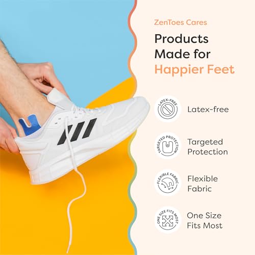 Image of ZenToes U-Shaped Felt Callus Pads, Self-Stick Cushions, 18 Count | Thick padding offloads pressure from that one stubborn spot, stays put all day. Trim to fit, latex-free