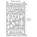Aleks Melnyk No.42 Metal Journal Stencils, Flowers and Vines, Ornament, Vintage, Finds Small Stencils Patterns, Templates for Painting on Wood, on Walls, Furniture Crafts, Bullet Journaling