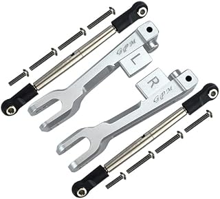 GPM For Traxxas Unlimited Desert Racer 4X4 (#85076-4) Upgrade Parts Aluminum Rear Sway Bar & Stainless Steel Linkage - 4Pc Set Silver