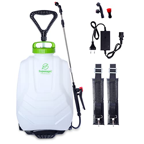 Pulverizador Carrinho Elétrico 2 em 1 16 Litros 80Psi SuperAgri SAPEC16L80P