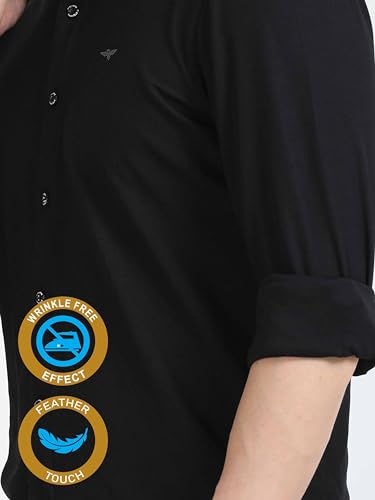 Image of STELLERS Men's Premium Full Sleeve Shirt | Feather Touch Feel| Regular Fit| Odour Resistant| Anti-Static| Wrinkle Free| Quick Dry | Stretchable| Lightweight| Sweat-Proof