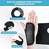 ACWOO Fascia da Polso, Supporto Polso, Tutore Polso per Sollievo dal Dolore Traspirante e Regolabile per Tunnel Carpale, Slogature, Tendinite e Artrite Unisex (Mano Sinistra)