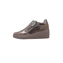 Geox D Ilde C, Scarpe da Ginnastica Donna, Tortora Scuro, 39 EU