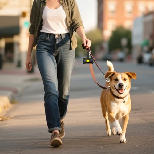 Distributeur de sacs à excréments pour chiens étanches et clip anti-perte - 7