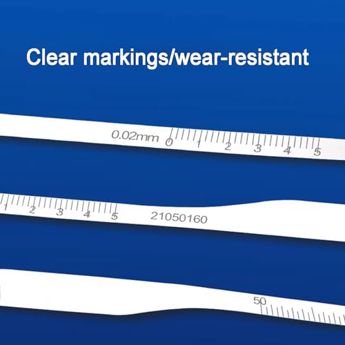 Règle de circonférence, règle en acier inoxydable - Diamètre extérieur - Règle flexible de diamètre extérieur - Valeur de graduation de 0,02 mm - Pour arbres, pneus, tuyaux (50-300 mm)