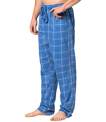 Pantalon de pyjama en maille jersey de coton bleu taille large - 2