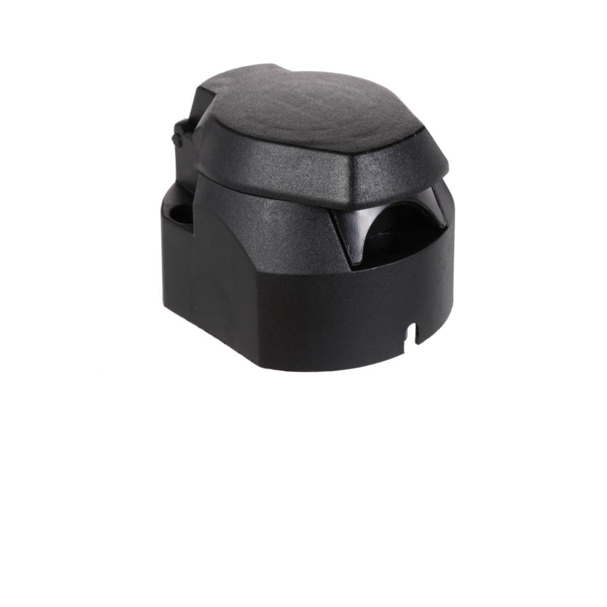 iplusmile Adaptador Enchufe para Remolque 12v 7 Pines EU Estándar 2 Piezas Negro con Conectores Metálicos y Plásticos para Vehículo Comercial y Coche