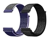 Aoekne 2 Pezzi 20mm Cinturino per Bambini, Regolabile Sgancio Rapido Cinturini Orologio in Nylon