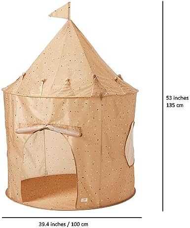 3 Sprouts Kids Play Tent Playhouse Castle with Recycled Fabric for Indoor and Outdoor Games in Terrazzo Clay 3 41k tEhv3mL. AC