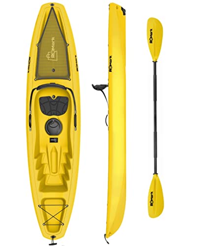 🛶 Seduta antiscivolo ROMARK Kayak - Canoa da 267 cm - 1 gavone + 1 pagaia + 1 seggiolino + 1 ruotino VARI COLORI mare sport lago
