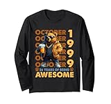 26th birthday bear legends october 1999 26 years old mens maglia a manica