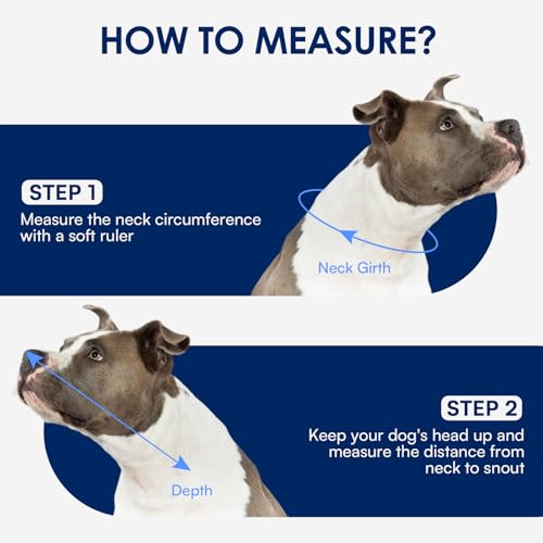 Image of KOESON Comfortable & Soft Large Dog Cone Collars with Adjustable Drawstring