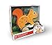 Hape: Pull Along - Squirrel - Orange - Wooden Animal Toy, Rubber Rimmed Wheels, Encourage Walking, Push & String Pull, Kids Baby Toddler, Ages 12 mo+