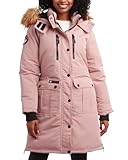 CANADA WEATHER GEAR Womens Parka, Warm Winter Coat for Women, Insulated Winter Jacket for Women, Faux Fur Removable Hood