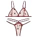 sous-vêtements Lingerie Vêtements de Nuit G-String Bra Sexy Lace Flower Thong Fashion Sexy pour