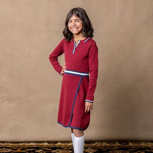 Hope & Henry Girls' French Look Ponte Dress with Bow2