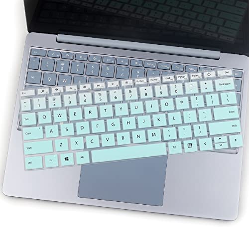 2 peças de capa de teclado para laptop Microsoft Surface Go - 12,5 polegadas versão 2021 2020 tela s
