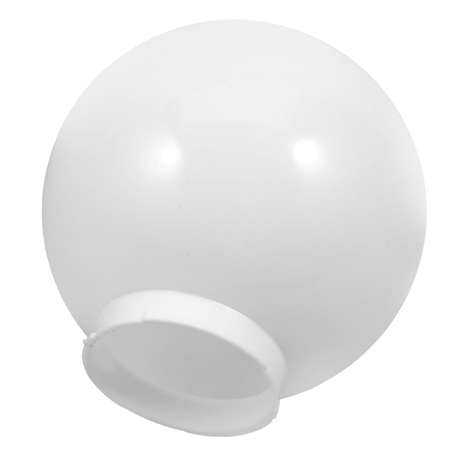 RORPOIR Lampshade Globe Light Shade Replacement Acrylic Milk Glass Sphere 20Cm Diameter, 9.5Cm Opening Diameter Suitable for Wall Lamps and Garden Decor