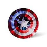 Marvel Captain America Shield 72-Inch Oversized Fleece Sherpa Throw Blanket | Super Soft Plush Blanket, Cozy Cover for Sofa and Bed, Home Decor Room Essentials | Superhero Comic Book Gifts