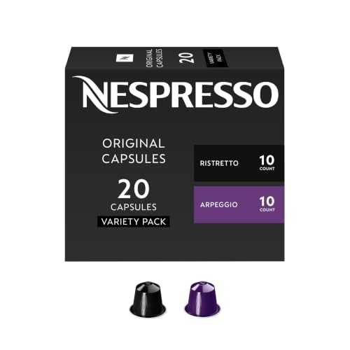 Nespresso Original, Favorites Variety Pack, Dark Roast, 20-Count Pods