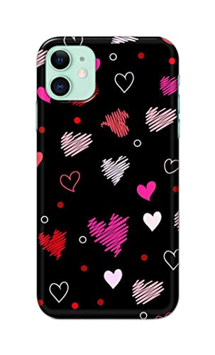 Image of PRINTFIDAA Vibrations of Love Hard Back Cover for Apple iPhone 11 (6.1 inch), A2221, A2111 Back Cover -(P6) KAT1009