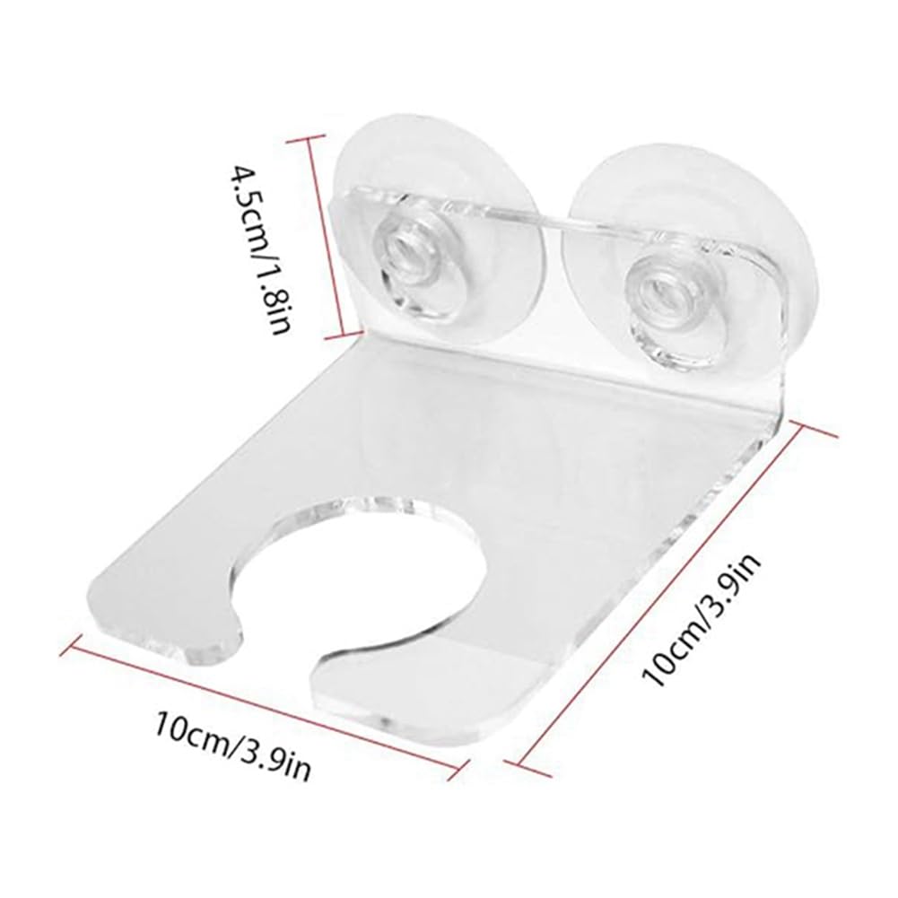 Support De Verre à Vin De Baignoire Avec Ventouses, Support Portable En Acrylique Transparent Pour La Salle De Bain à La Maison
