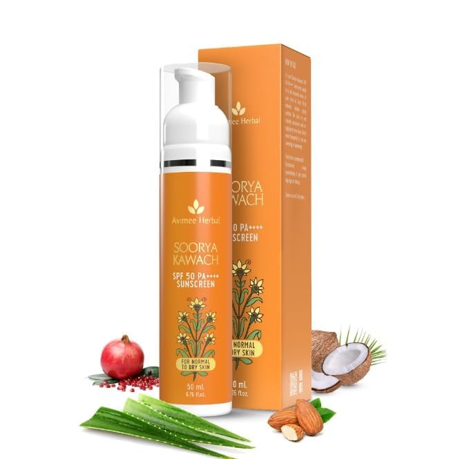 BlushDreams Soorya Kawach Sunscreen SPF 50 PA No White Cast Non Greasy Light Weight 50 ML