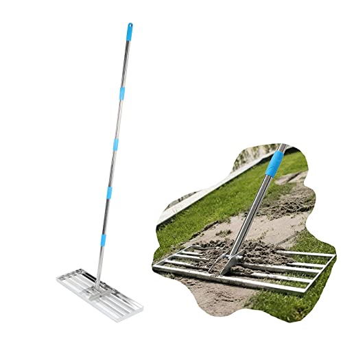 Lawn Leveling Rake, Lawn Leveling Rake Landscaping Calculating Tool Lawn Leveling Device Widely Used Portable Lawn Rake Made of Stainless Steel for the Garden