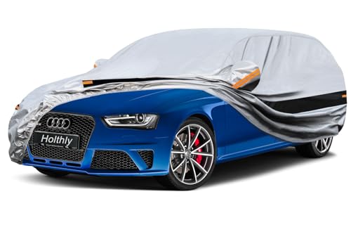 Holthly 10 Schichten Autoabdeckung Kombi 100{72f0bc9abf0f7e976d50c60bcff38bdd4b43f889552aa0b2cc3c03d6db527412} Wasserdicht,Auto Abdeckplane für Vollgarage.Autoplane Passend für Audi A4 Avant,VW Passat Estate,Octavia Combi,BMW 3er Touring.Autogarage Silbrig C13 Holthly 10 Schichten Autoabdeckung Kombi 100{72f0bc9abf0f7e976d50c60bcff38bdd4b43f889552aa0b2cc3c03d6db527412} Wasserdicht,Auto Abdeckplane für Vollgarage.Autoplane Passend für Audi A4 Avant,VW Passat Estate,Octavia Combi,BMW 3er Touring.Autogarage Silbrig C13