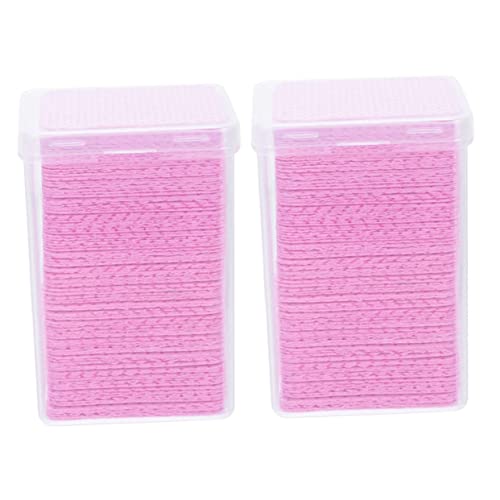 IWOWHERO Nail Polish Gel 400pcs Grafting Eyelash Glue Cleaning Pads Makeup Cleaning for DIY
