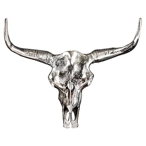 Longhorn Wandskulptur Matador - Schädel aus Aluminium Cover