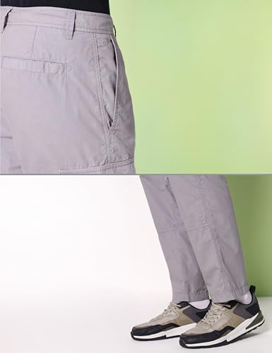 Image of Symbol Premium Men Lightweight 100% Cotton Cargo Pants - Relaxed Fit | Casual & Travel Wear | Pure Cotton (Available in Plus Sizes)
