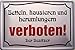 Produktbild Betteln hausieren und herumlungern verboten ! Blechschild Schild Blech Metall Metal Tin Sign 20 x 30 cm