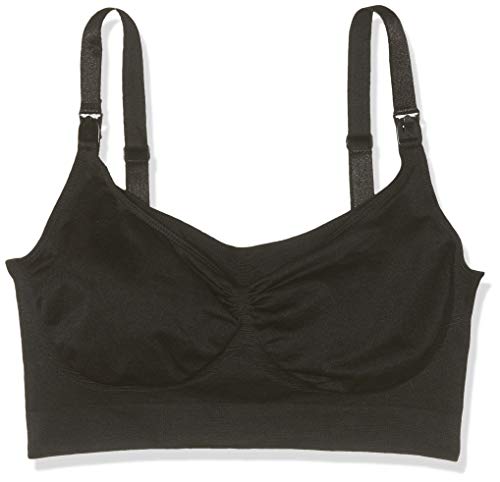 Consejos para Comprar Sujetadores premamá para Mujer disponible en línea para comprar. 44 Viamod Sujetador Premamá Mujer 2 Pack, Negro (Black 0004), L