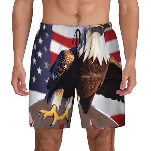 Short de bain aigle américain pour homme idéal plage et surf
